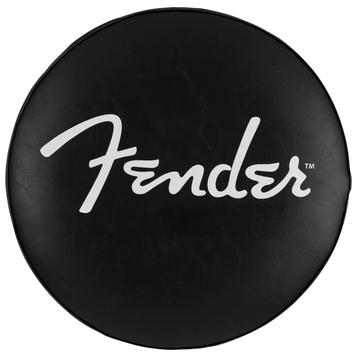 Fender Spagetti Logo Pick Pouch Barstool Black and Chrome 30 in.