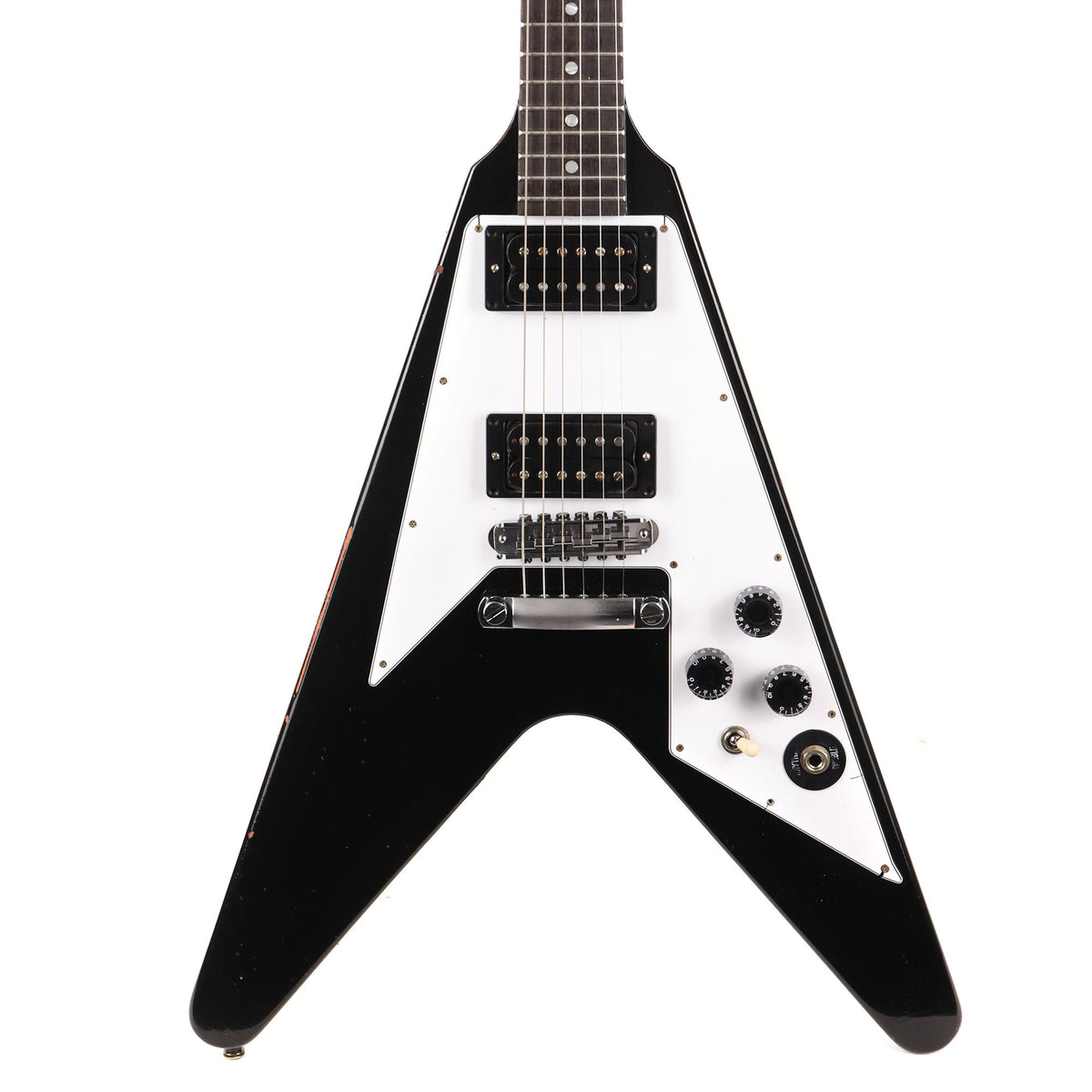 Gibson Custom Shop Kirk Hammett 1979 Flying V Murphy Lab Aged Ebony — 1