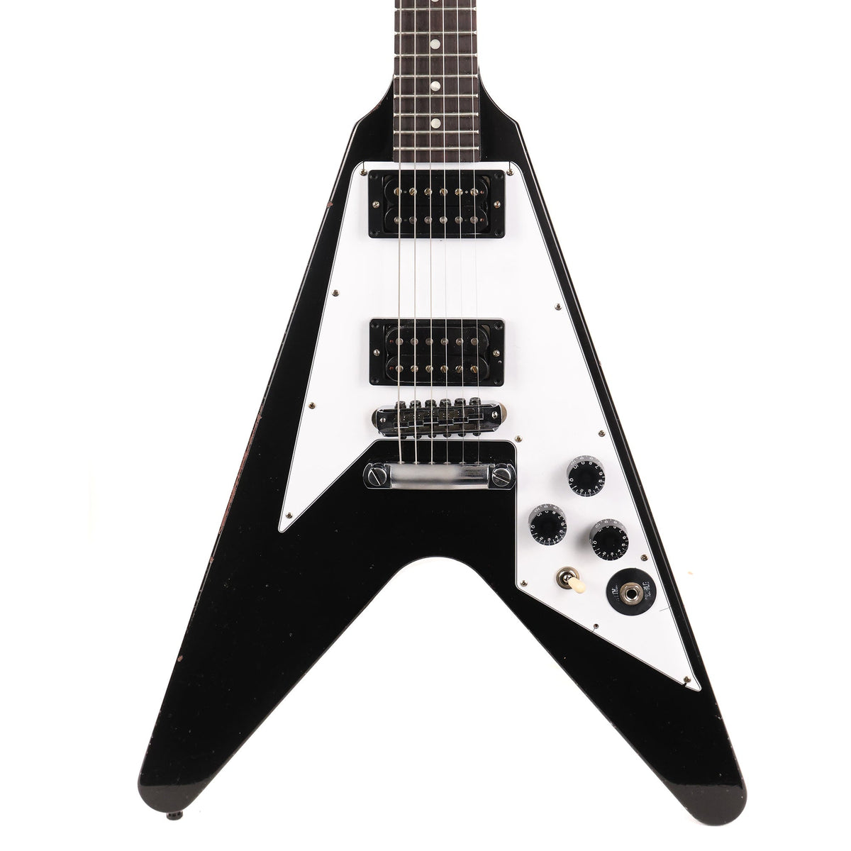 Gibson Custom Shop Kirk Hammett 1979 Flying V Murphy Lab Aged Ebony — 1