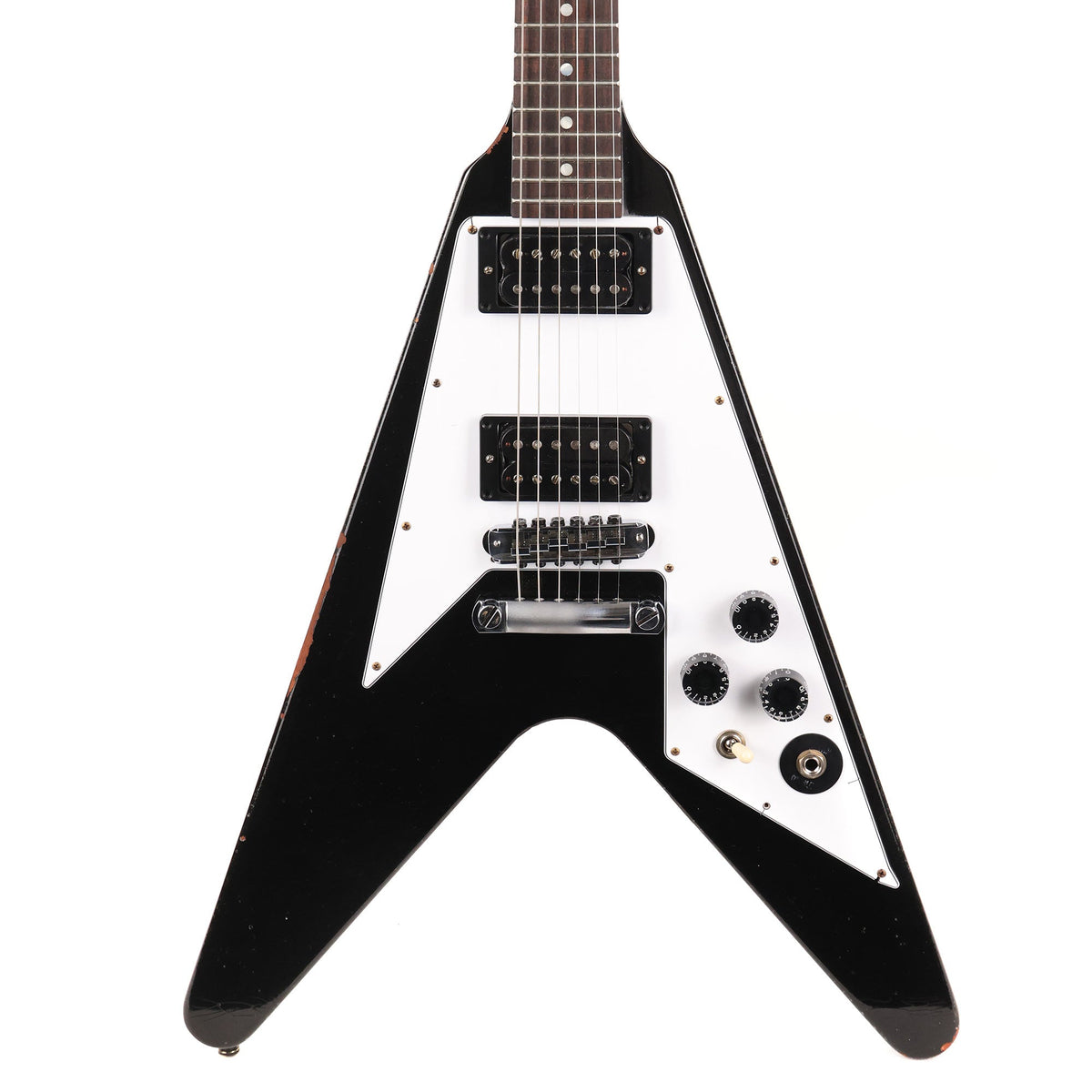 Gibson Custom Shop Kirk Hammett 1979 Flying V Murphy Lab Aged Ebony 2023 — 1
