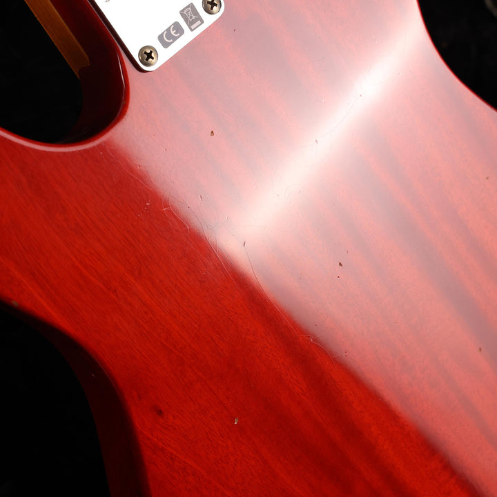 Fender Custom Shop Michigan Mahogany 1968 Telecaster Thinline Journeyman Relic Faded Aged Crimson Transparent