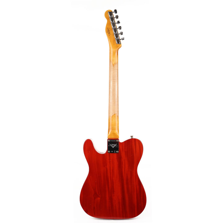 Fender Custom Shop Michigan Mahogany 1968 Telecaster Thinline Journeyman Relic Faded Aged Crimson Transparent