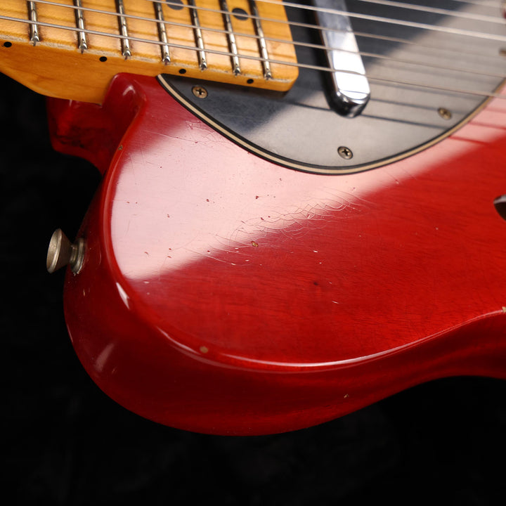 Fender Custom Shop Michigan Mahogany 1968 Telecaster Thinline Journeyman Relic Faded Aged Crimson Transparent