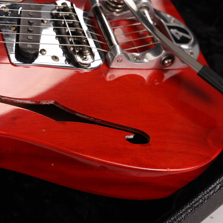 Fender Custom Shop Michigan Mahogany 1968 Telecaster Thinline Journeyman Relic Faded Aged Crimson Transparent