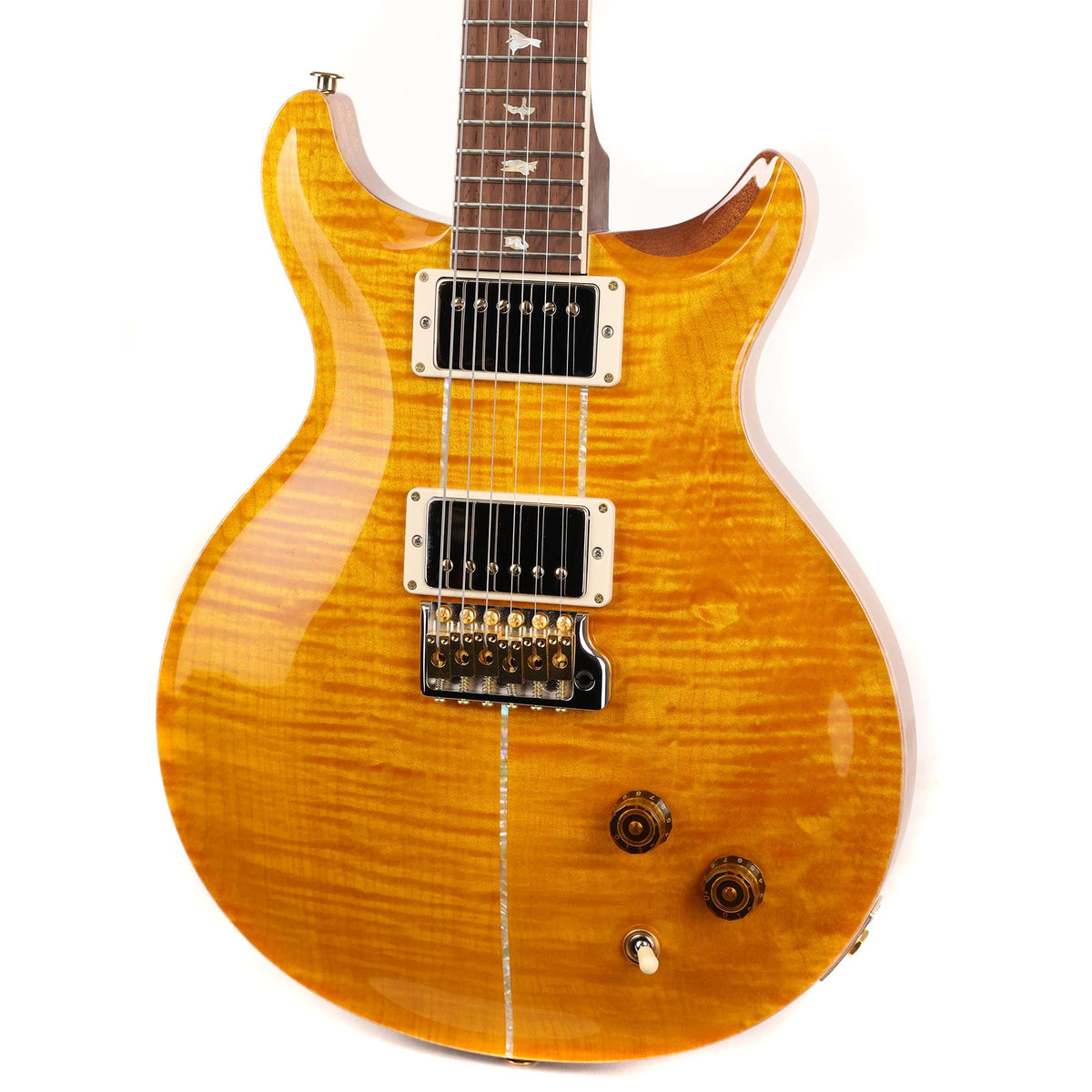 PRS Santana Retro Wood Library Brazilian Rosewood Fretboard Santana Yellow — 7