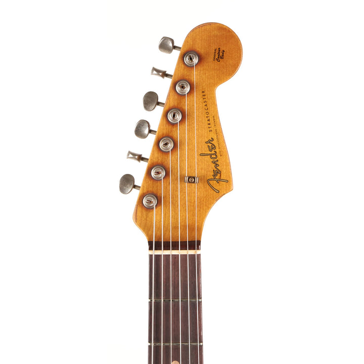 Fender Custom Shop Limited Edition 60/63 Stratocaster Super Heavy Relic Faded Aged Fiesta Red over 3-Tone Sunburst 2023