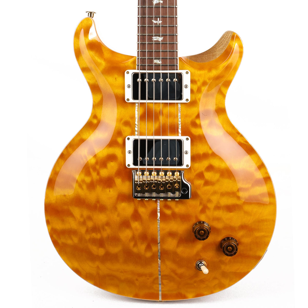 PRS Santana Retro Wood Library Brazilian Rosewood Fretboard Santana Yellow — 1