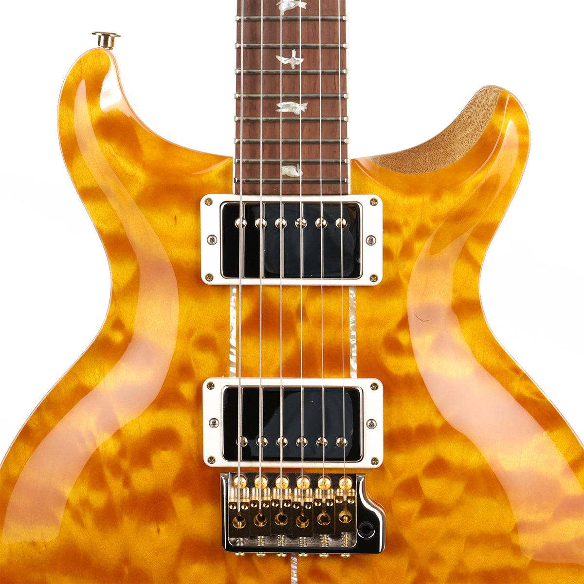 PRS Santana Retro Wood Library Brazilian Rosewood Fretboard Santana Yellow — 6
