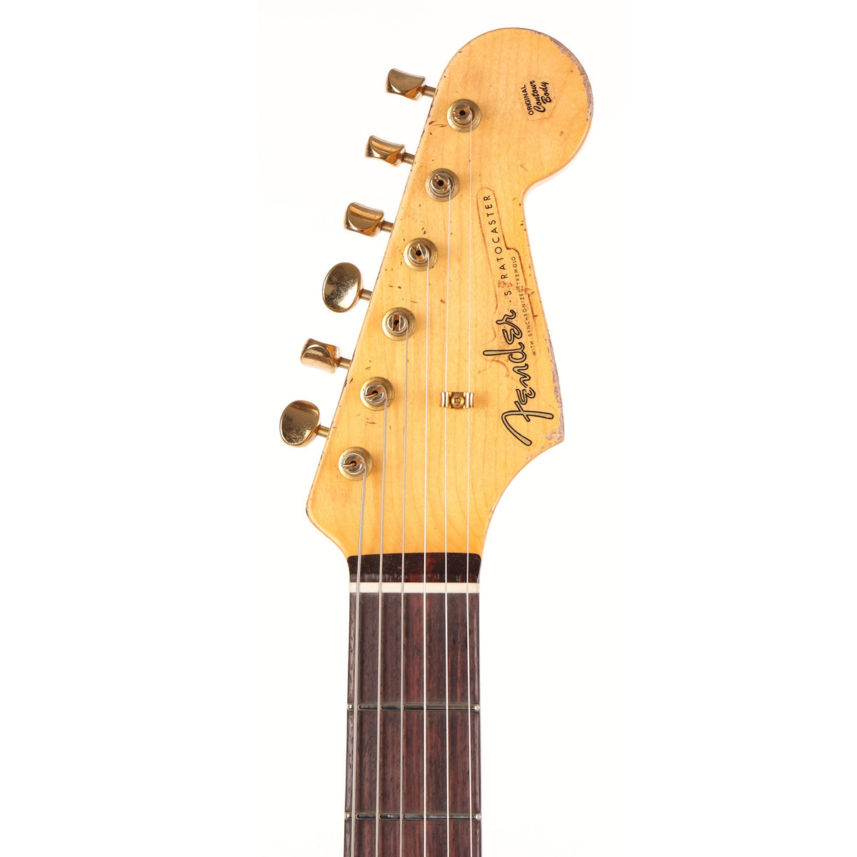 Fender Custom Shop 1960s Stratocaster Ultimate Relic Black with Gold Hardware Masterbuilt David Brown — 4