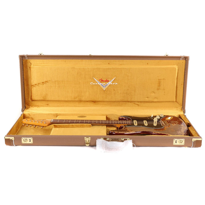 Fender Custom Shop 1960s Stratocaster Ultimate Relic Violin Burst with Gold Hardware Masterbuilt Andy Hicks
