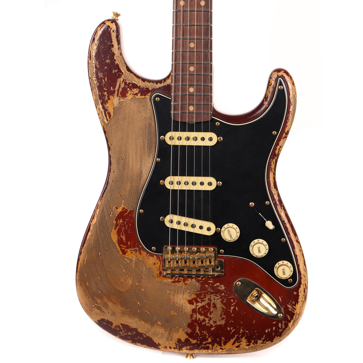 Fender Custom Shop 1960s Stratocaster Ultimate Relic Violin Burst with Gold Hardware Masterbuilt Andy Hicks — 1