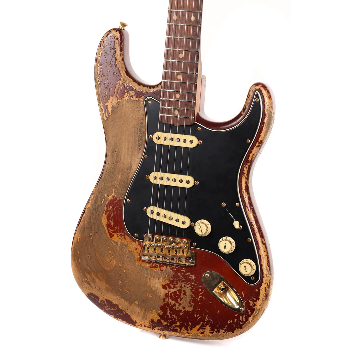 Fender Custom Shop 1960s Stratocaster Ultimate Relic Violin Burst with Gold Hardware Masterbuilt Andy Hicks — 6