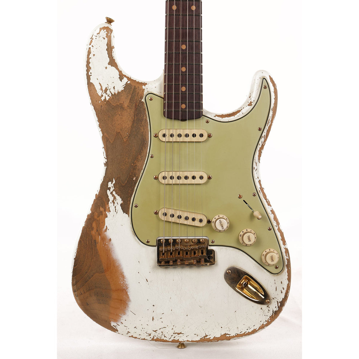 Fender Custom Shop 1960s Stratocaster Ultimate Relic Masterbuilt Andy Hicks Olympic White — 1