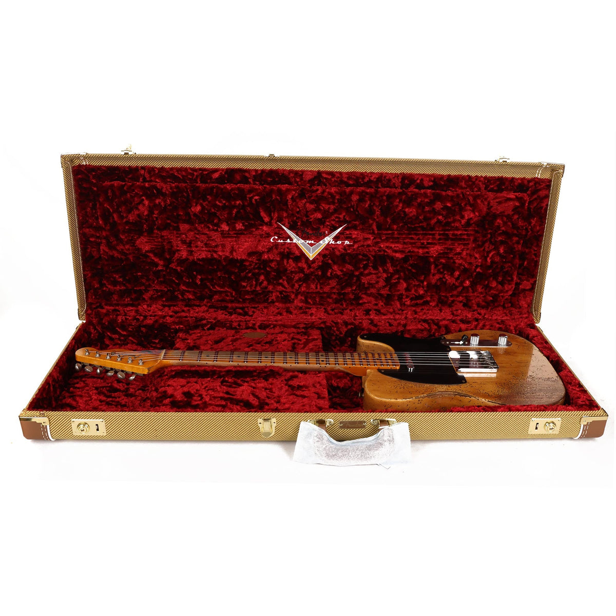 Fender Custom Shop 1950 Double Esquire Super Heavy Relic Faded Aged Natural — 12