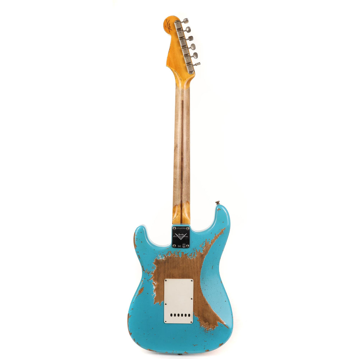 Fender Custom Shop 1956 Stratocaster Super Heavy Relic Faded Taos Turquoise 2023 — 3