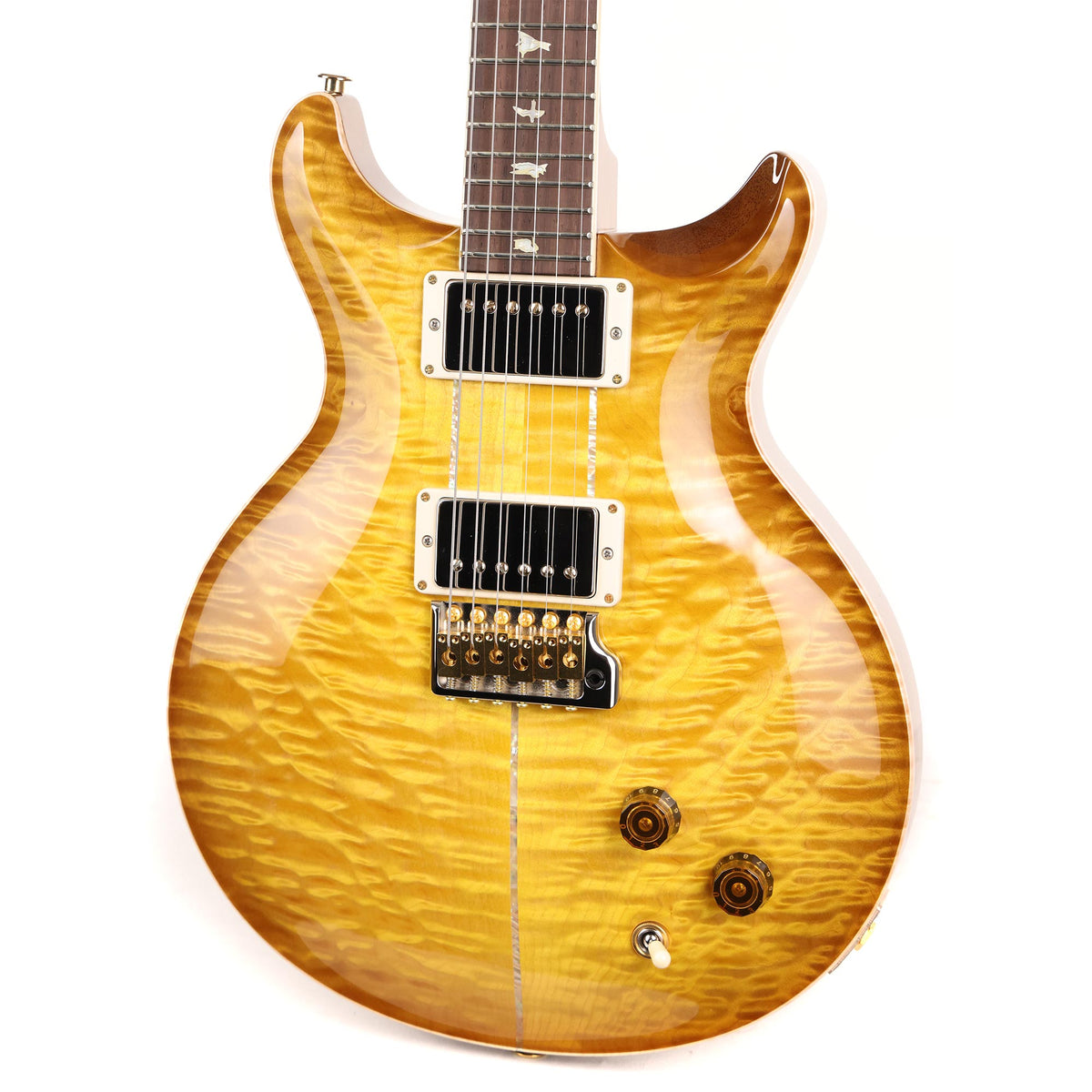 PRS Santana Retro Wood Library Brazilian Rosewood Fretboard Livingston Lemondrop — 7