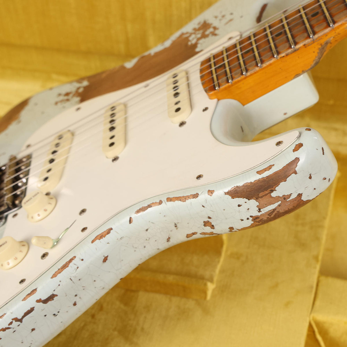 Fender Custom Shop Red Hot Stratocaster Super Heavy Relic Faded Aged Sonic Blue 2023 — 7