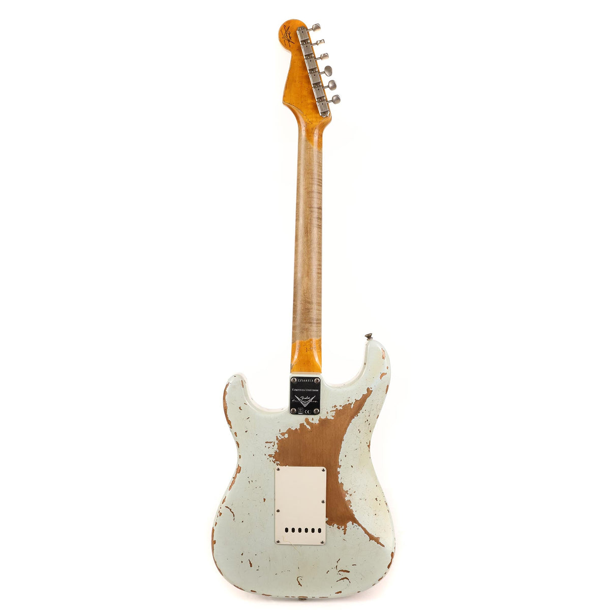 Fender Custom Shop Red Hot Stratocaster Super Heavy Relic Faded Aged Sonic Blue 2023 — 3