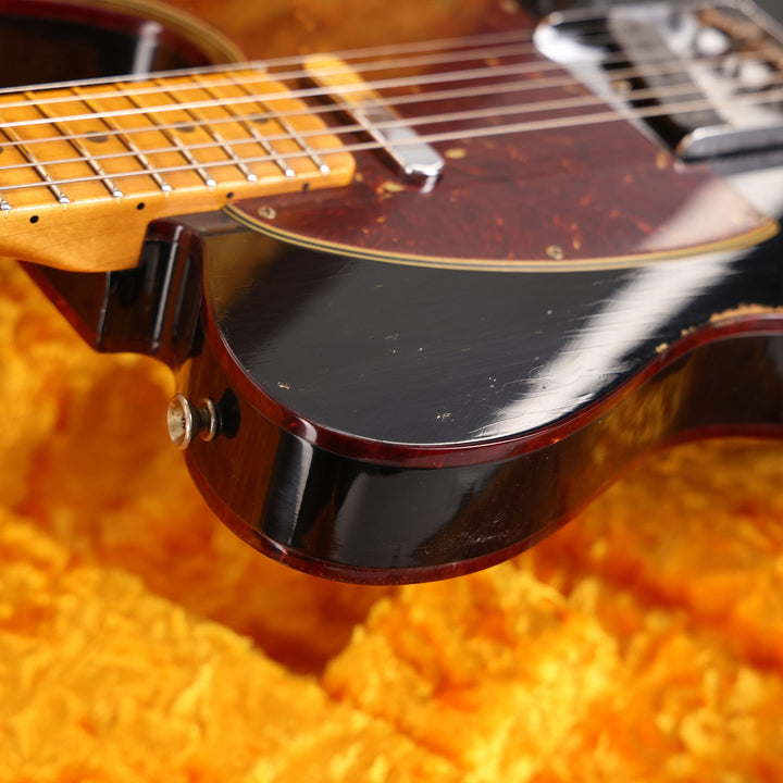 Fender Custom Shop 1960 Custom Telecaster Relic Shell Black with Tortoise Binding 2023