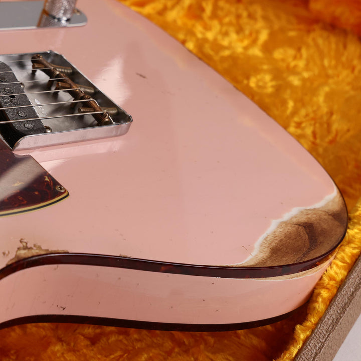 Fender Custom Shop 1960 Custom Telecaster Relic Shell Pink with Tortoise Binding 2023
