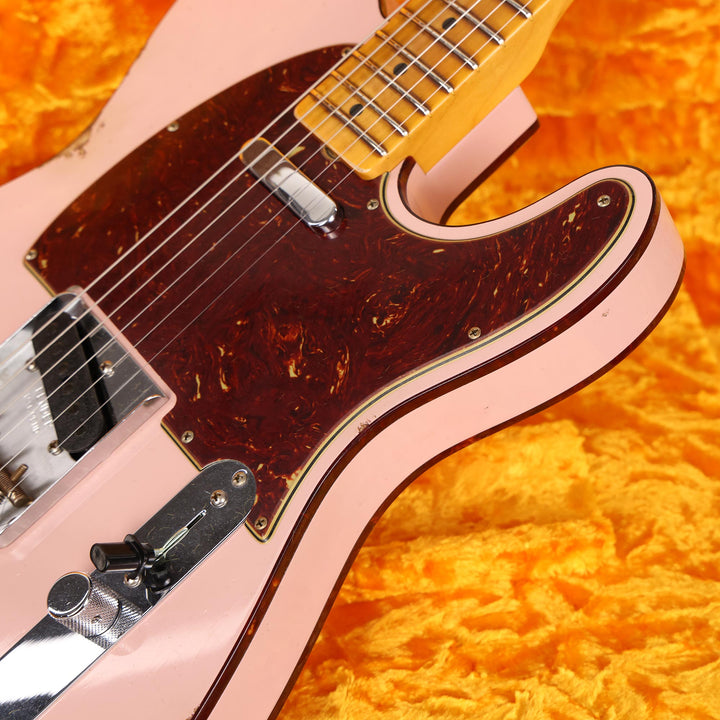 Fender Custom Shop 1960 Custom Telecaster Relic Shell Pink with Tortoise Binding