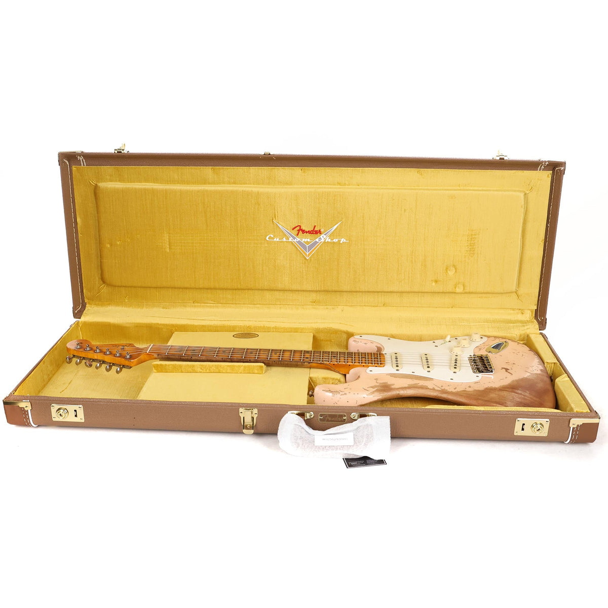 Fender Custom Shop Red Hot Stratocaster Super Heavy Relic Faded Aged Shell Pink — 12