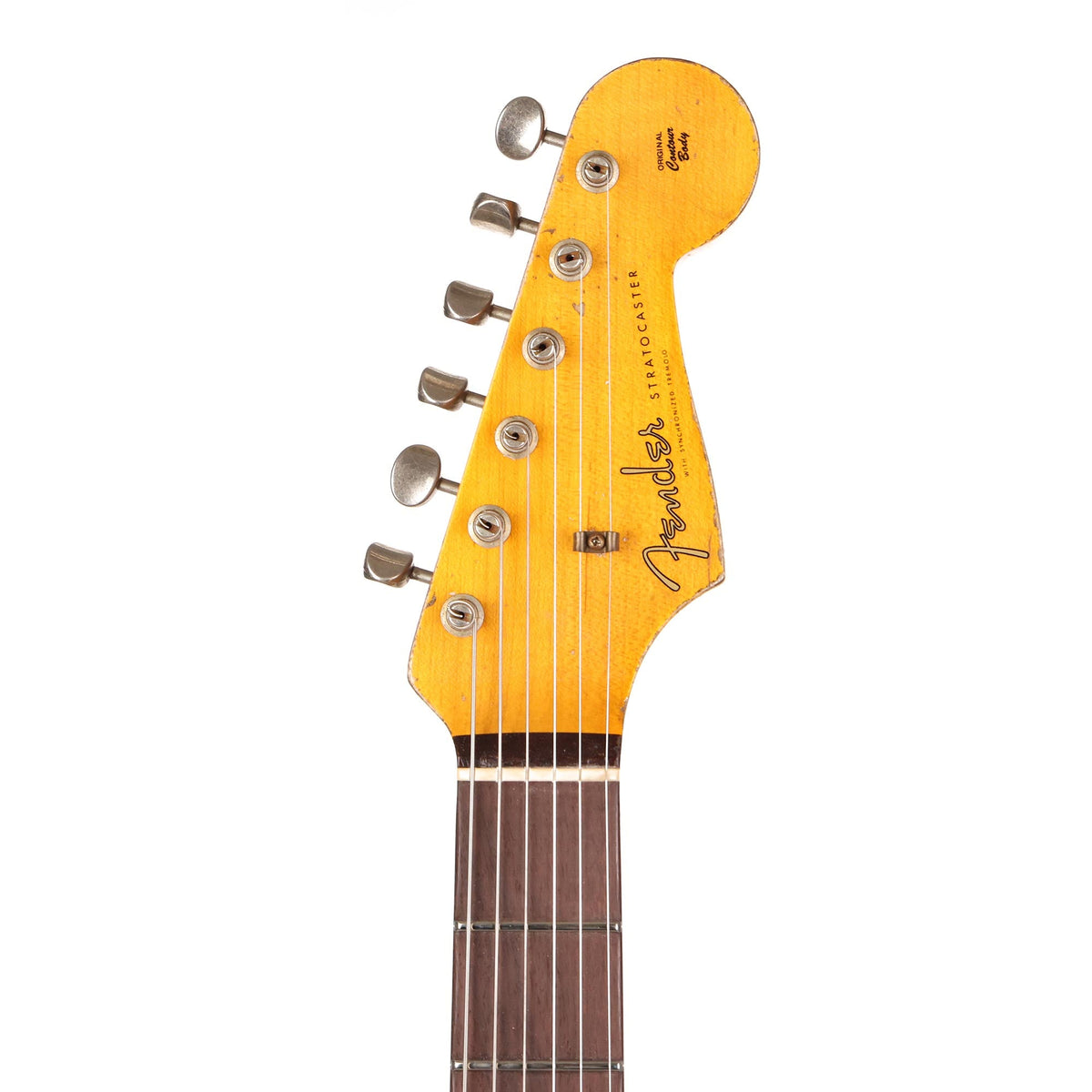 Fender Custom Shop 1959 Stratocaster Super Heavy Relic Faded Aged Black over Fiesta Red — 4