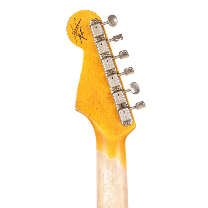 Fender Custom Shop 1959 Stratocaster Super Heavy Relic Faded Aged Black over Fiesta Red