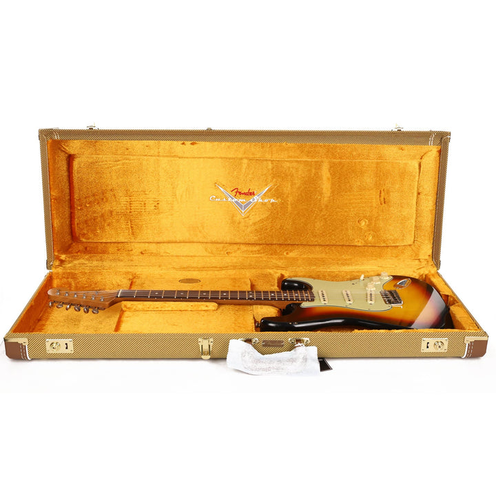 Fender Custom Shop Fat 1964 Stratocaster Brazilian Rosewood Journeyman Relic Target 3-Tone Sunburst Masterbuilt Andy Hicks