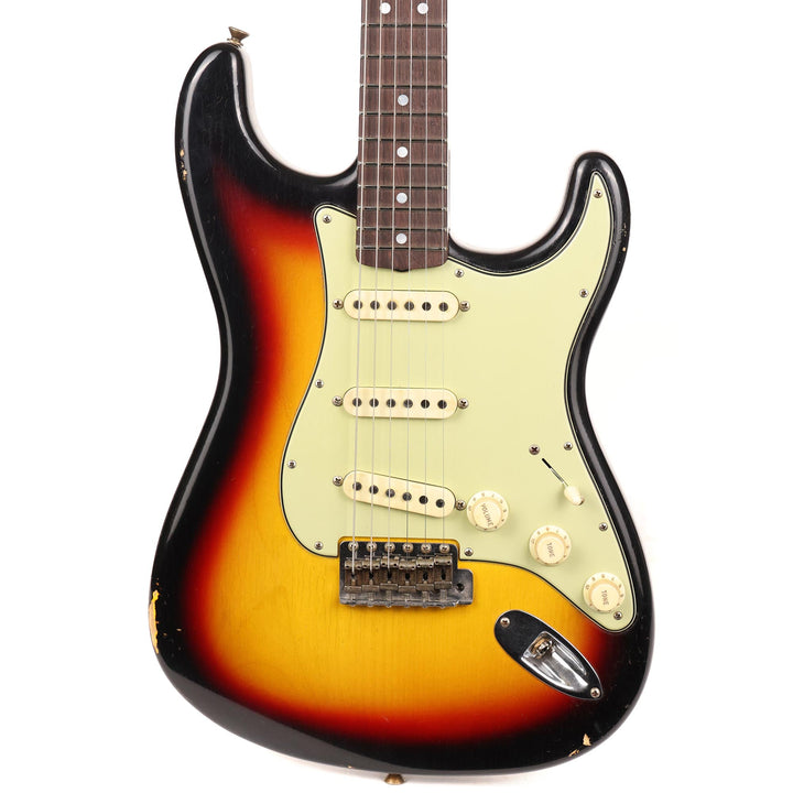 Fender Custom Shop Fat 1964 Stratocaster Brazilian Rosewood Journeyman Relic Target 3-Tone Sunburst Masterbuilt Andy Hicks