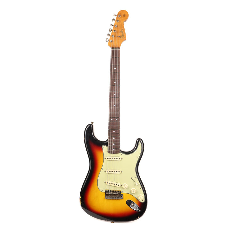 Fender Custom Shop Fat 1964 Stratocaster Brazilian Rosewood Journeyman Relic Target 3-Tone Sunburst Masterbuilt Andy Hicks