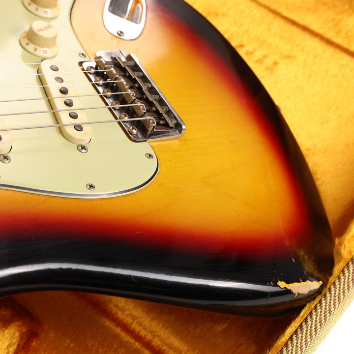 Fender Custom Shop Fat 1964 Stratocaster Brazilian Rosewood Journeyman Relic Target 3-Tone Sunburst Masterbuilt Andy Hicks