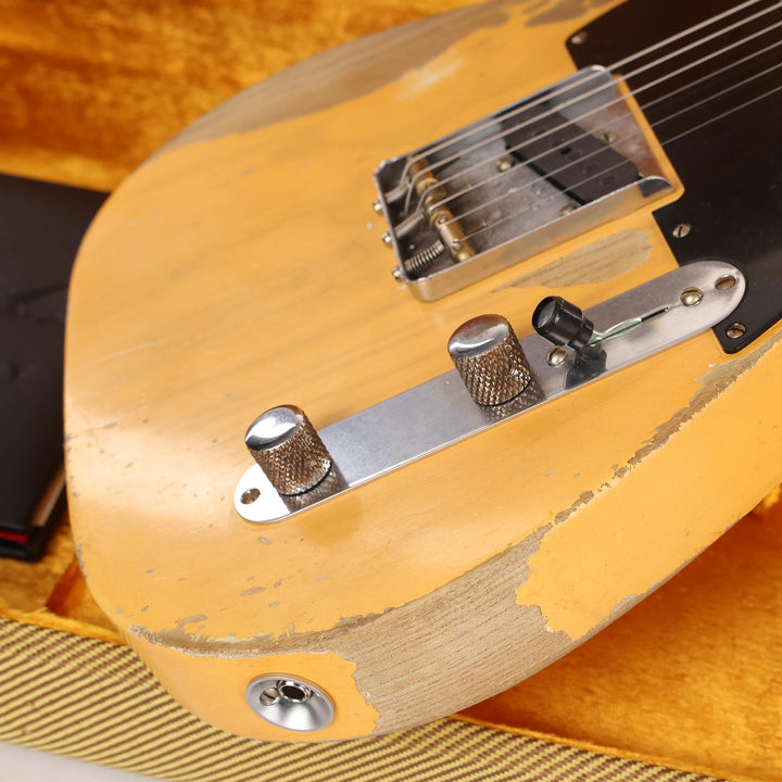 Fender Custom Shop 1951 Loaded CuNiFe Telecaster Heavy Relic Aged Nocaster Blonde Masterbuilt Austin Macnutt