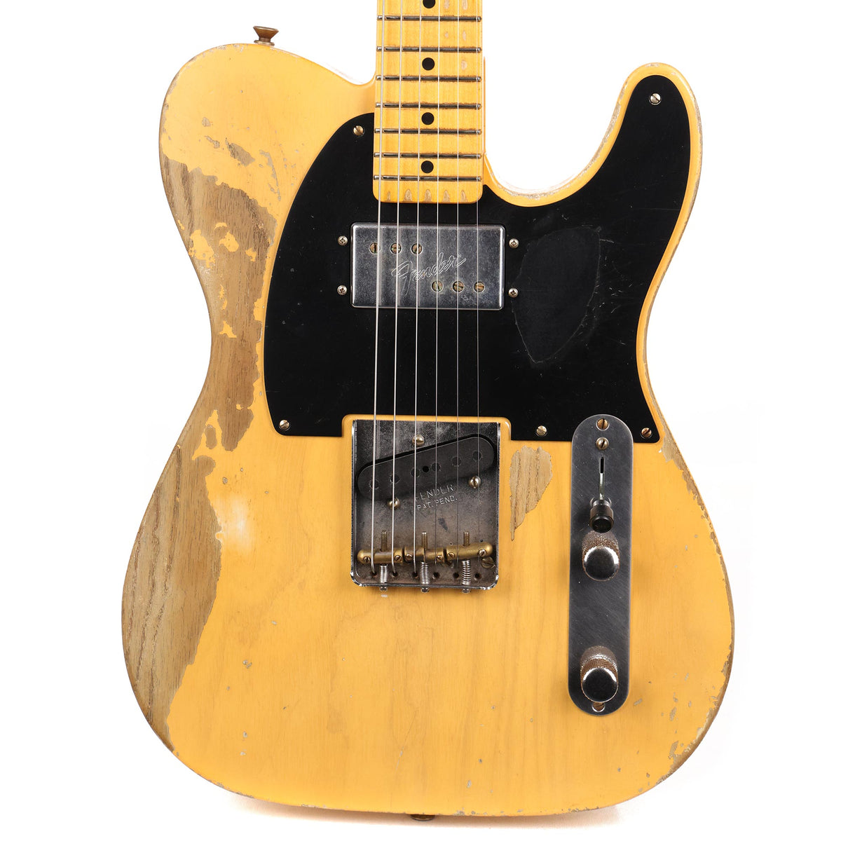 Fender Custom Shop 1951 Loaded CuNiFe Telecaster Heavy Relic Aged Nocaster Blonde Masterbuilt Austin Macnutt — 1