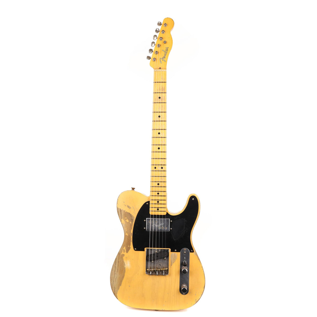 Fender Custom Shop 1951 Loaded CuNiFe Telecaster Heavy Relic Aged Nocaster Blonde Masterbuilt Austin Macnutt — 2