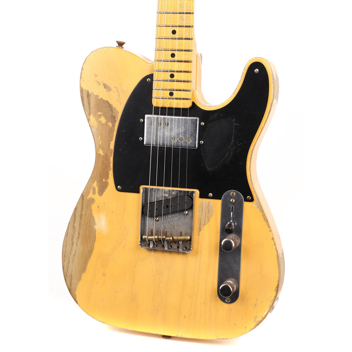 Fender Custom Shop 1951 Loaded CuNiFe Telecaster Heavy Relic Aged Nocaster Blonde Masterbuilt Austin Macnutt — 5