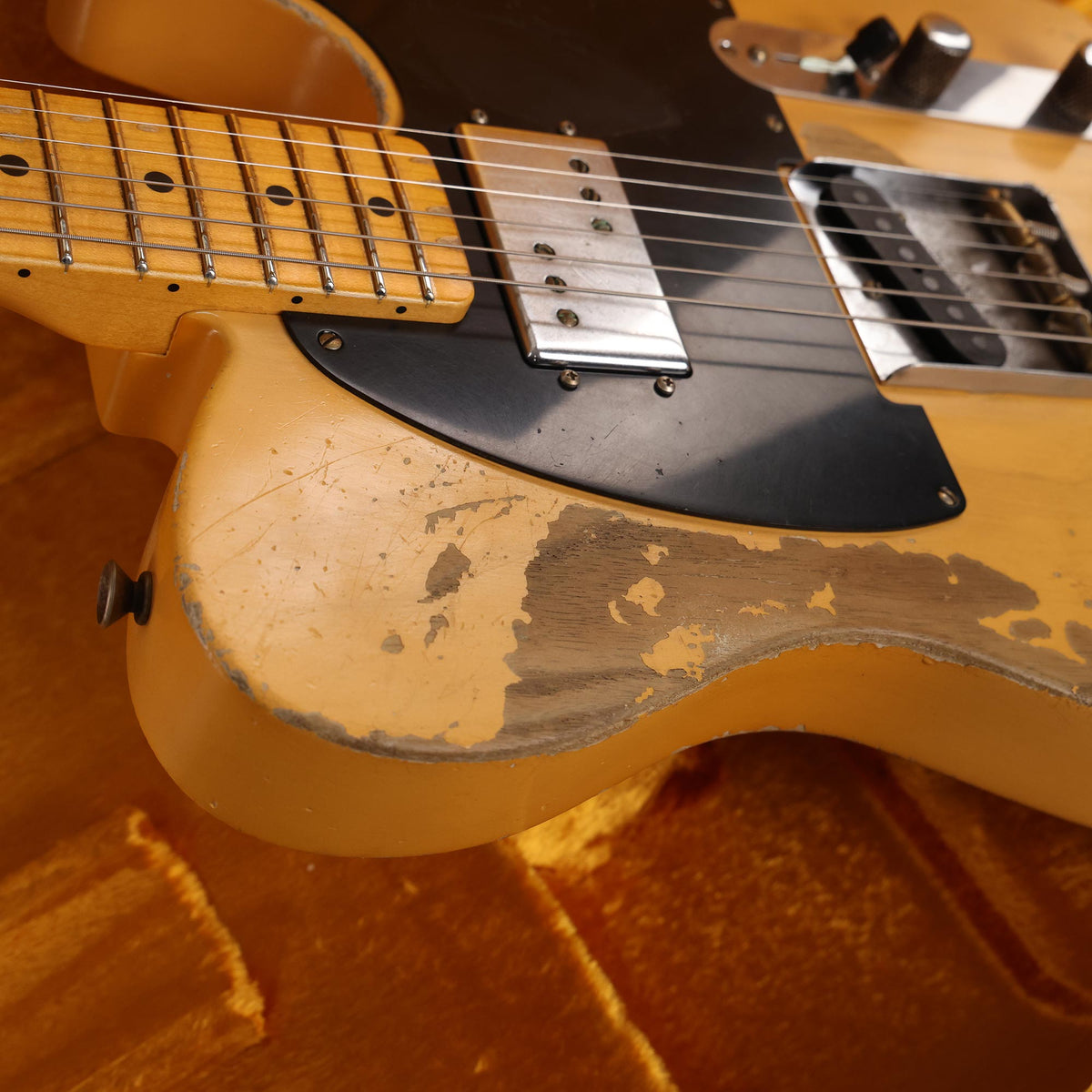 Fender Custom Shop 1951 Loaded CuNiFe Telecaster Heavy Relic Aged Nocaster Blonde Masterbuilt Austin Macnutt — 6