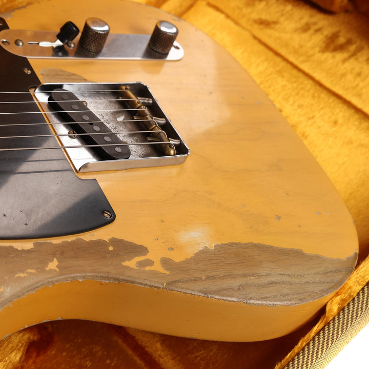 Fender Custom Shop 1951 Loaded CuNiFe Telecaster Heavy Relic Aged Nocaster Blonde Masterbuilt Austin Macnutt