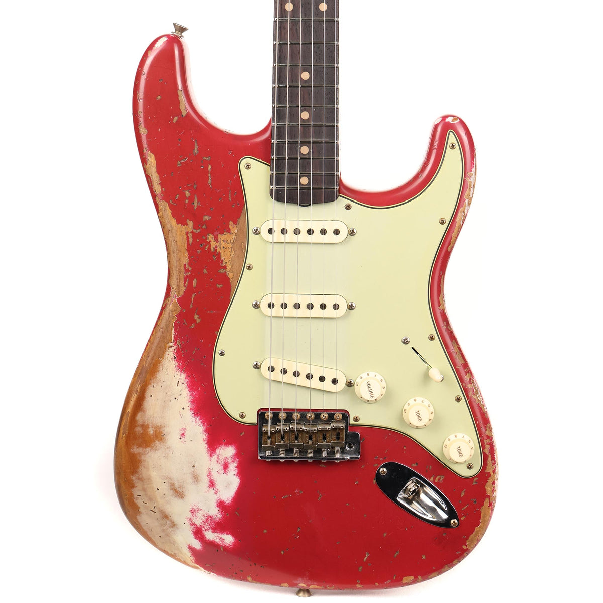 Fender Custom Shop 1959 Stratocaster Super Heavy Relic Faded Aged Dakota Red — 1