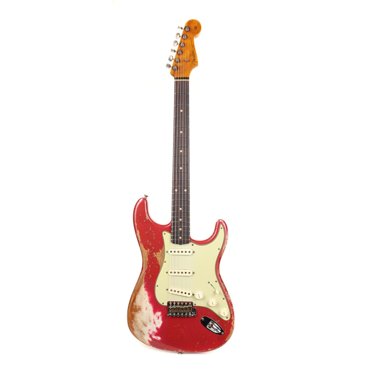 Fender Custom Shop 1959 Stratocaster Super Heavy Relic Faded Aged Dakota Red — 2