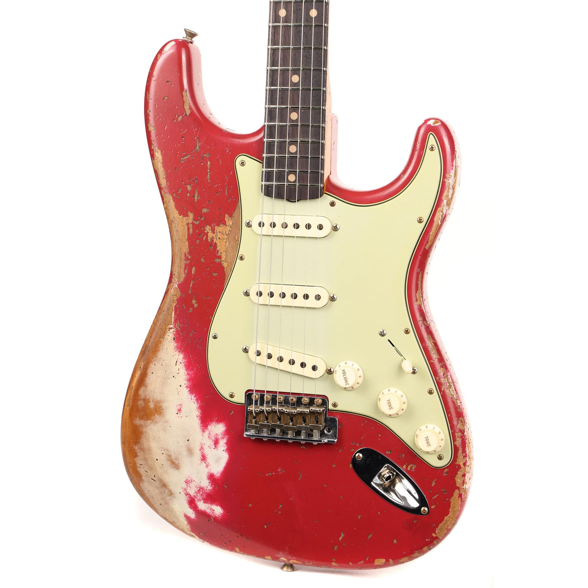 Fender Custom Shop 1959 Stratocaster Super Heavy Relic Faded Aged Dakota Red — 6