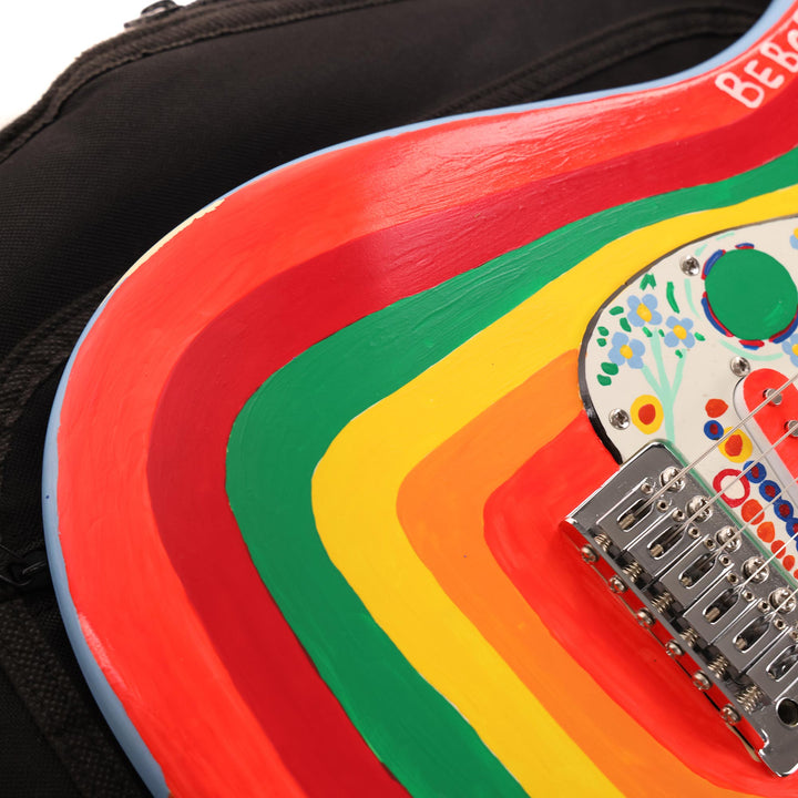 Squier Stratocaster with Homemade Rocky Artwork