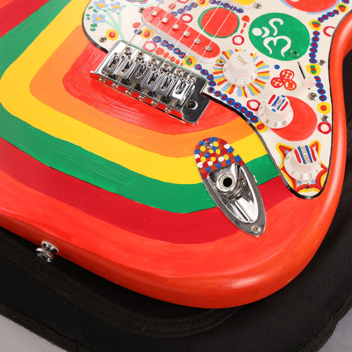 Squier Stratocaster with Homemade Rocky Artwork