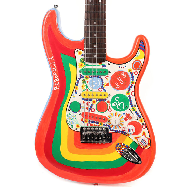 Squier Stratocaster with Homemade Rocky Artwork