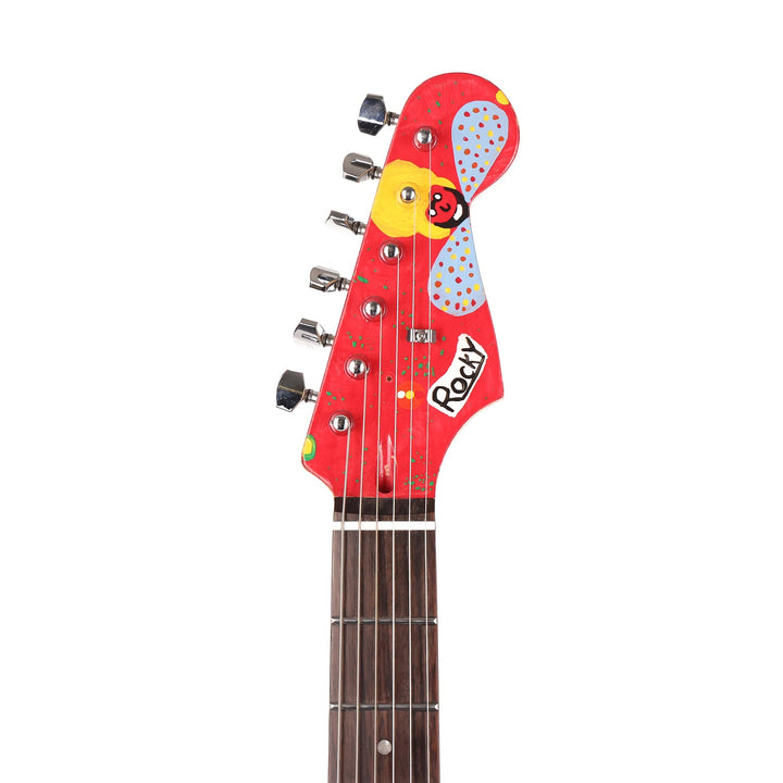 Squier Stratocaster with Homemade Rocky Artwork