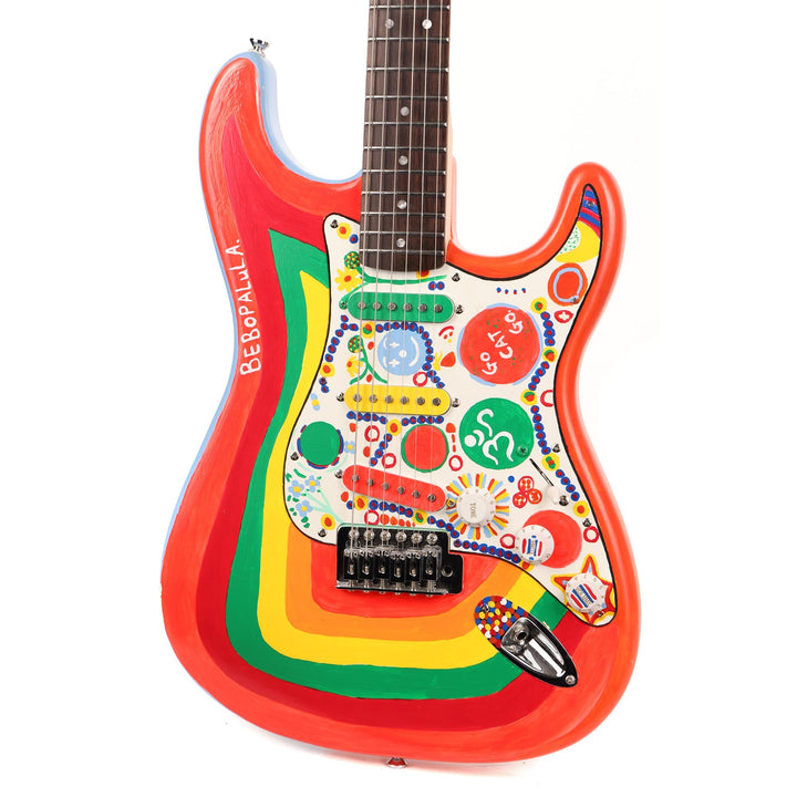 Squier Stratocaster with Homemade Rocky Artwork