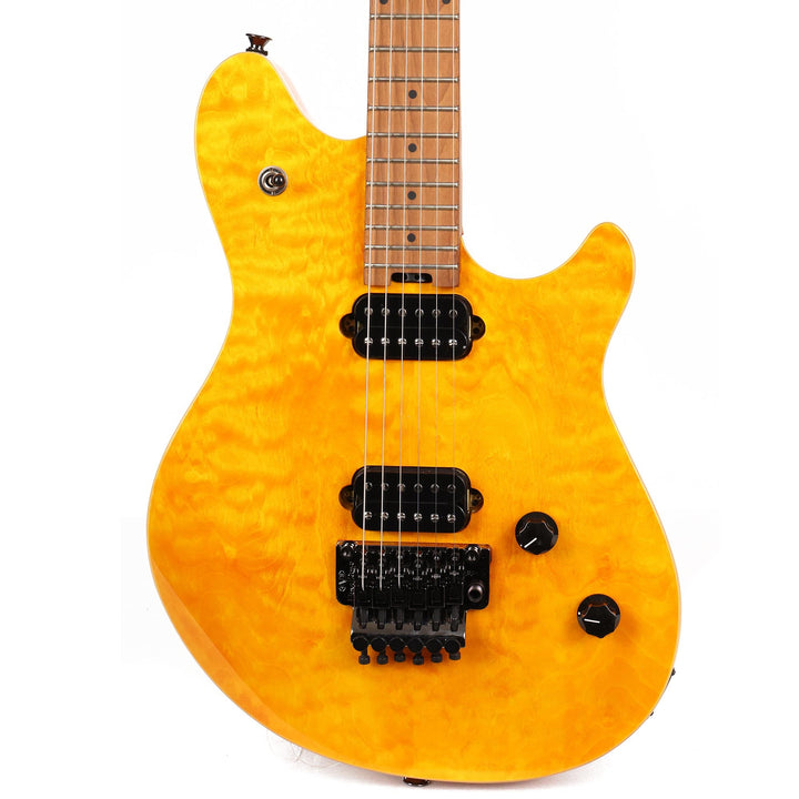 EVH Wolfgang WG Standard QM Baked Maple Fingerboard Transparent Amber