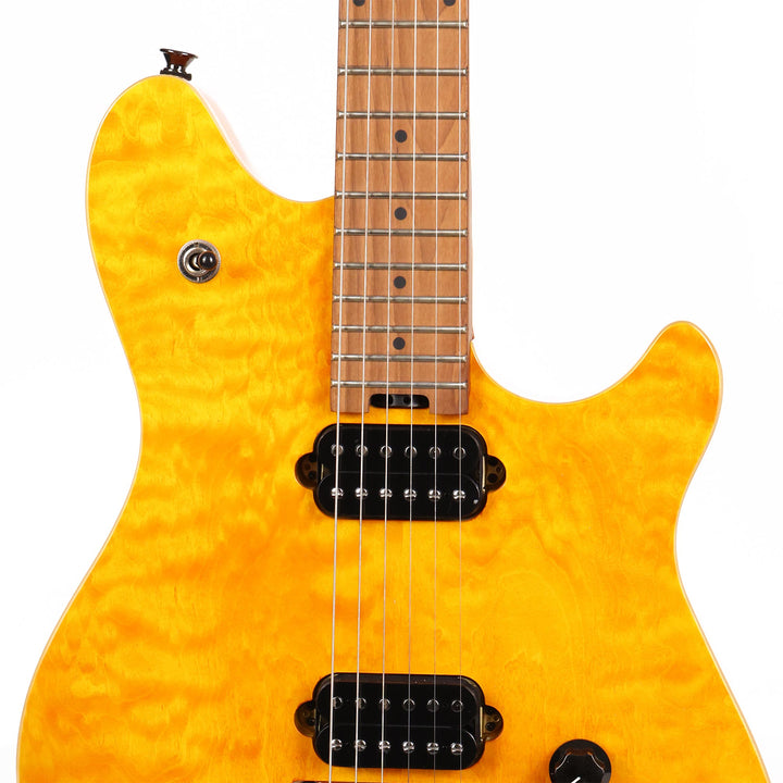 EVH Wolfgang WG Standard QM Baked Maple Fingerboard Transparent Amber