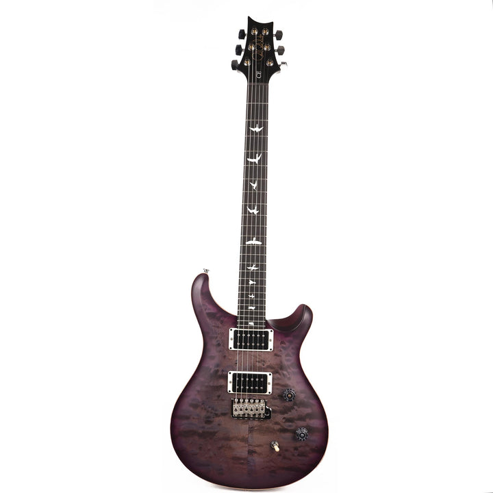 PRS Wood Library CE24 Satin Quilt Top Music Zoo Exclusive Faded Grey Black Purple Burst