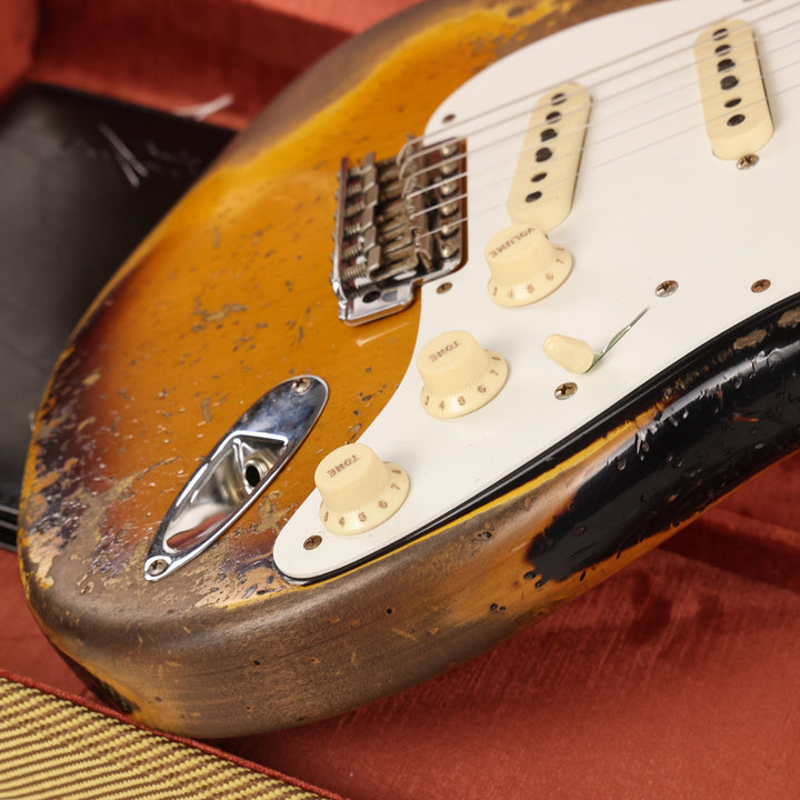 Fender Custom Shop Limited Edition 1956 Stratocaster Super Heavy Relic Faded Aged 2-Tone Sunburst